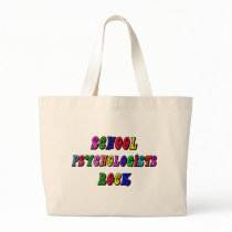 SCHOOL PSYCOLOGIST ROCK TOTE BAGS