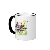 SCHOOL SECRETARIES DESERVE FLOWERS MUGS