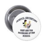 SCHOOL SECRETARY PINBACK BUTTONS