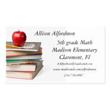 School Teacher Business Card
