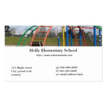 School teacher business card