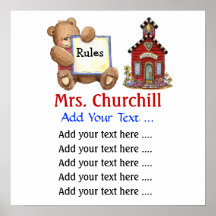 School Teacher's Classroom Rules . by SRF Print