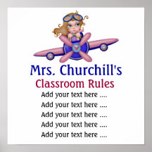 School Teacher's Classroom Rules . by SRF Poster