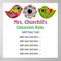 School Teacher's Classroom Rules - SRF Print