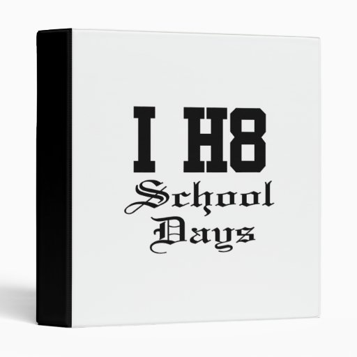 schooldays 3 ring binders