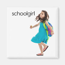 Schoolgirl Refrigerator Magnet