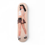 Schoolgirl skateboards