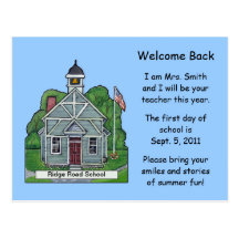 Schoolhouse Postcard