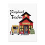 Schoolhouse Preschool Teacher Tshirts and Gifts Postcards