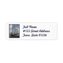 Schooner Mailing Label