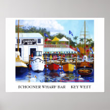 Schooner Wharf Bar, Key West Print
