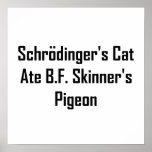 Schrodinger's Cat Ate B.F. Skinner's Pigeon Poster