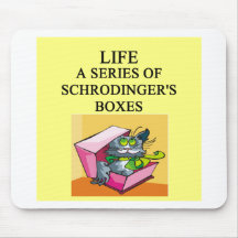 schrodinger's cat box joke mouse mat