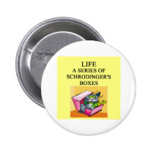 schrodinger's cat box joke pinback button