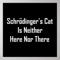 Schrodinger's Cat Is Neither Here Nor There Poster