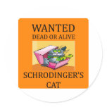 schrodinger's cat joke stickers