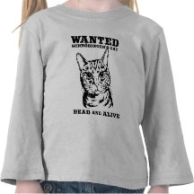 Schrodinger's cat wanted dead or alive tees