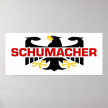 Schumacher Surname Poster