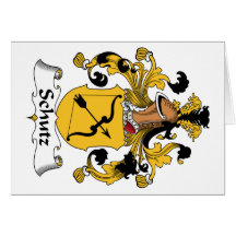 Schutz Family Crest Greeting Card