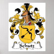 Schutz Family Crest Posters