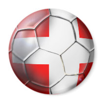 Schweiz Switzerland soccer ball fans gifts Magnets