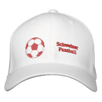 Schweizer Fussball - Schweiz Fußball fans cap Embroidered Hat