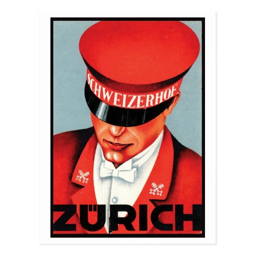 Schweizerhof Zurich Post Card