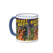 Sci Fi Vintage Comic Book Cover Art Mugs