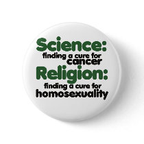 Science and Religion Pinback Button