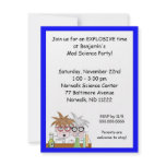 Science Birthday Party Invitation Chemistry