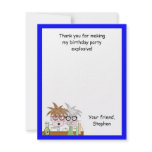 Science Birthday Party Thank You Note Chemist invitations