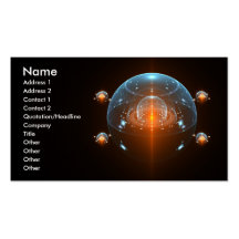 Science Fiction Spaceship Business Card Templates