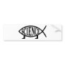 Science Fish Bumper Sticker