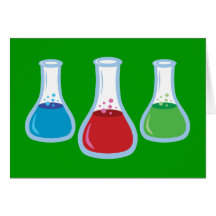 Science Flasks Greeting Card