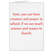 Science in Church Greeting Cards