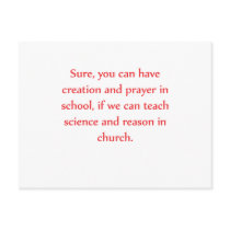 Science in Church Post Card