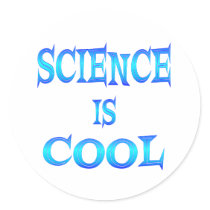 Science is Cool Round Sticker