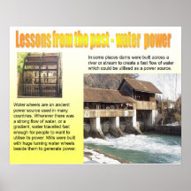 Science, Lessons from the past, water power Posters