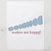 science makes me happy! personalized flyer