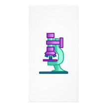Science Microscope Customized Photo Card