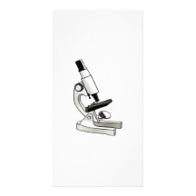 Science Microscope Photo Card