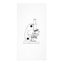 Science Microscope Photo Greeting Card