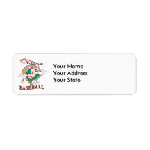 science of baseball molecular graphic return address label