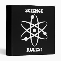 science rules 3 ring binder