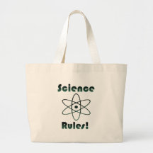 Science Rules Canvas Bag