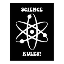science rules post card