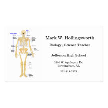 Science Teacher business cards