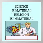 science vs religion joke print