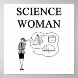 SCIENCE WOMAN PRINT