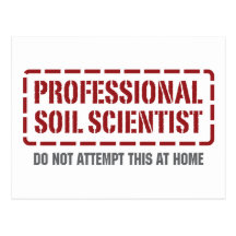 Scientifique professionnel de sol cartes postales
